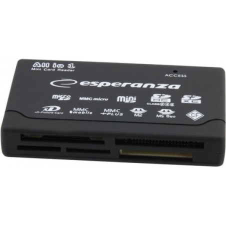 Esperanza EA119 Card Reader USB 2.0 - Fast, Reliable & Easy Data Transfer | 5905784768632